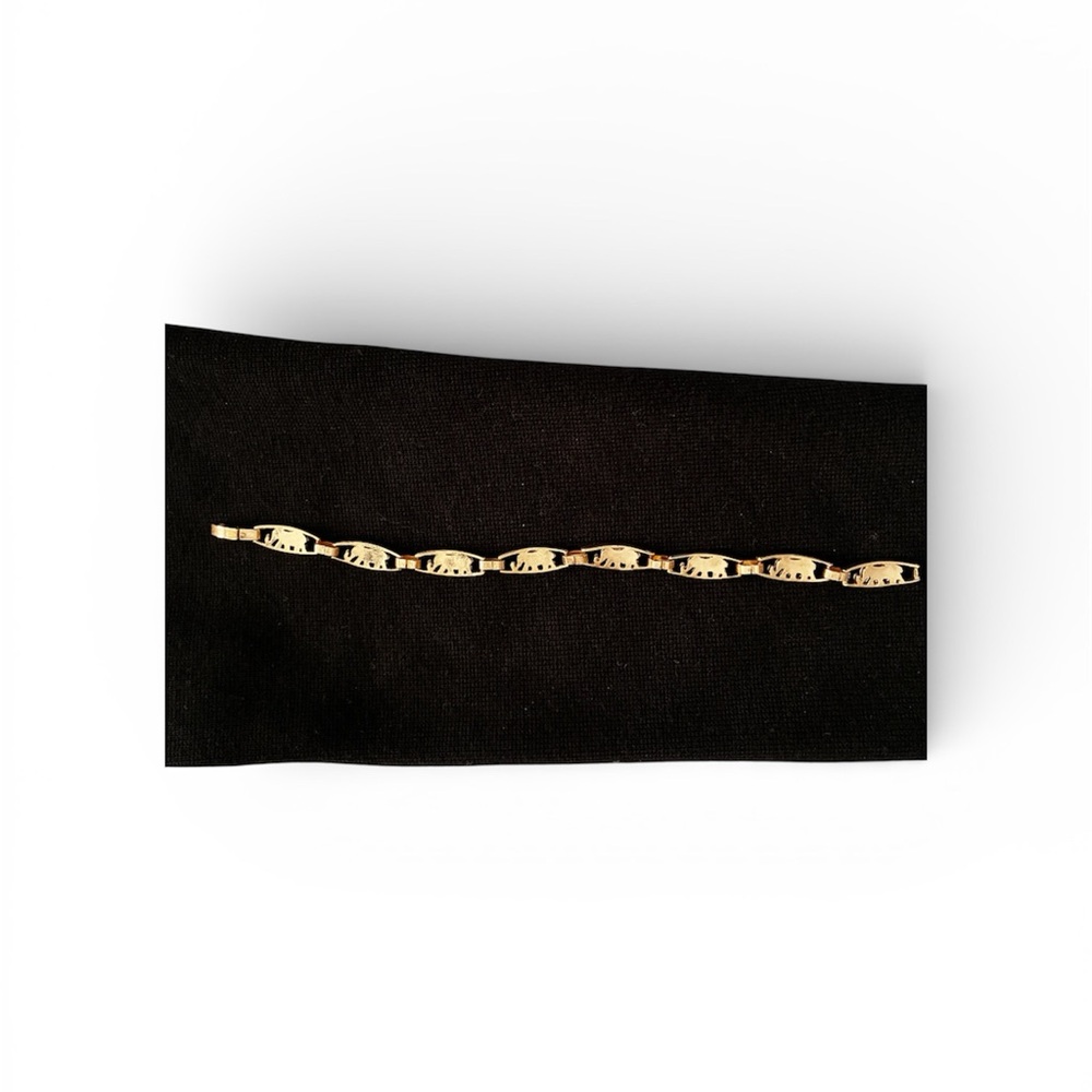 Two Tone Vintage Gold And Silver Fashion Jewelry Elephant Theme Bracelet
